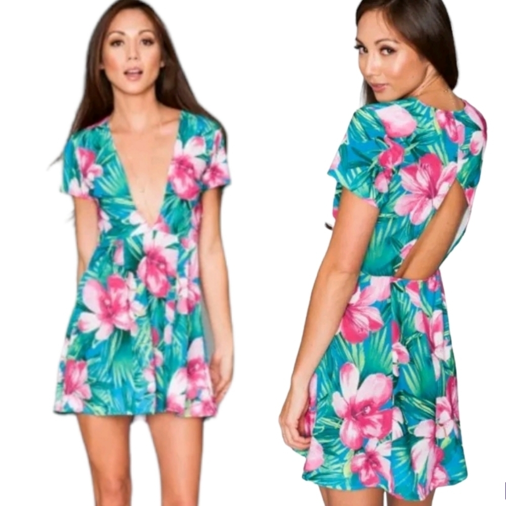 Show Me Your MuMu Ibiza Lady Luau Stretch Mini Dress